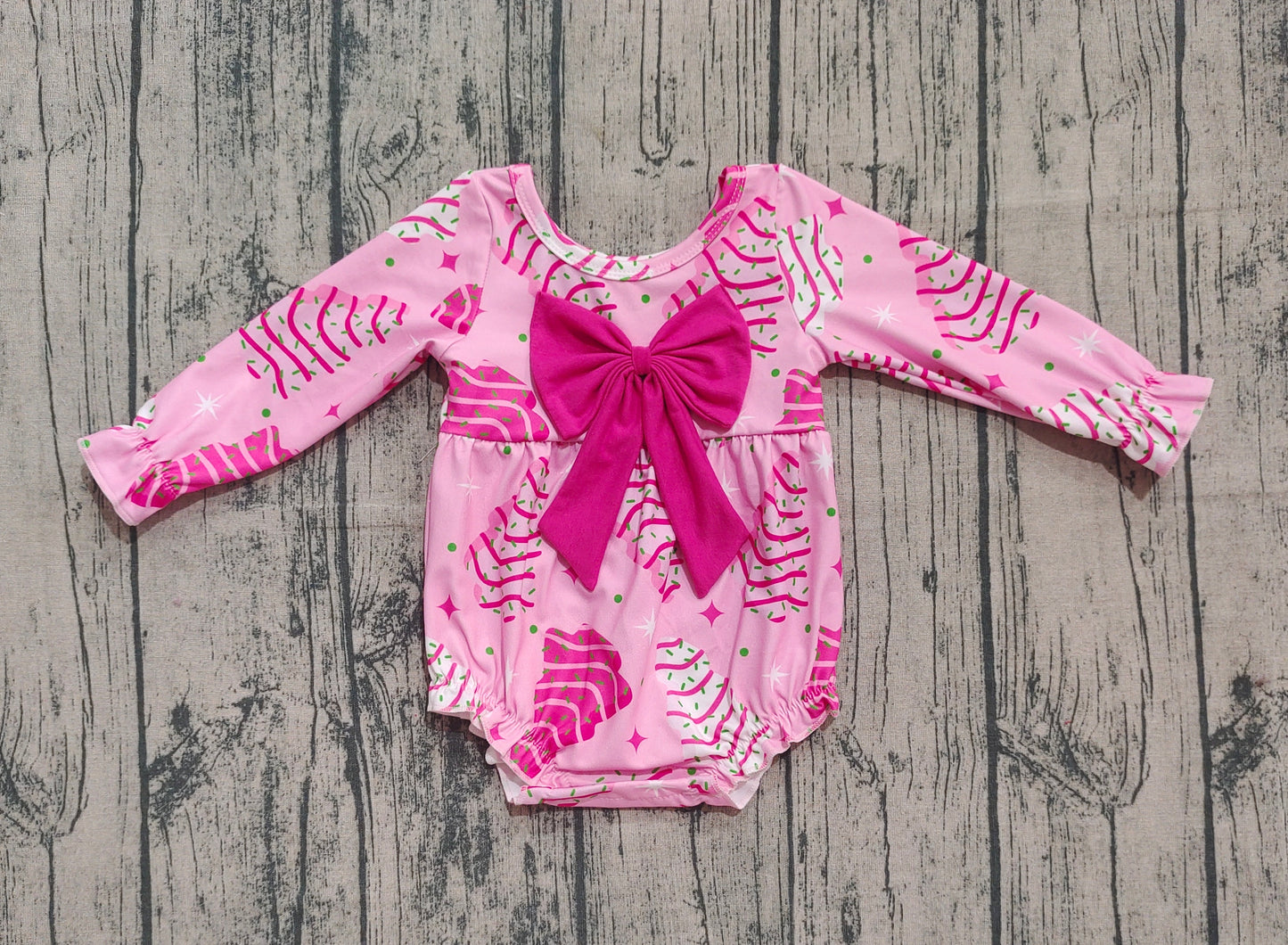 X902 LR2586 Pink Bow Toddler Clothes