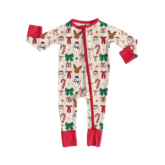 X825 LR2595 Snowman Christmas long-sleeved toddler clothes