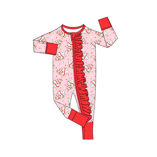 X911 LR2615 Christmas Tree Red Toddler Clothes
