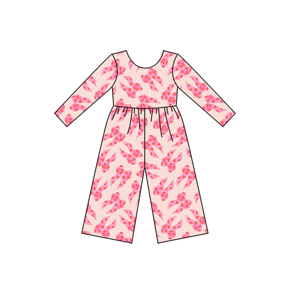 X925LR2709 Bow Long Sleeve Bodysuit