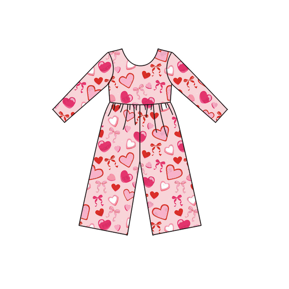 X925 LR2712 Heart Long-Sleeved Bodysuit