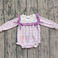 X926 LR2740 Plaid Purple Toddler Clothes