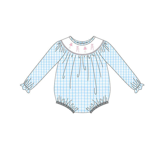 X929 LR2741 Blue Plaid Dance Toddler Clothes