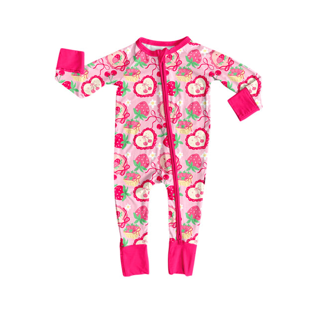 X918 LR2743 Strawberry Apple Bodysuit