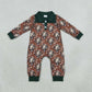 NEW RTS NO MOQ milk silk LR3013 Baby Boys Long Sleeve Camo Deer Button Hunting Pant Rompers