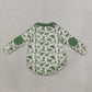 NEW RTS NO MOQ milk silk LR3050 Baby Boys Duck Hunting Print Long Sleeve Quarter Zipper Front Romper