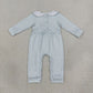 NEW RTS NO MOQ milk silk LR3105 Embroidery Turkey Pumpkins Baby Kids Thanksgiving Pant Rompers
