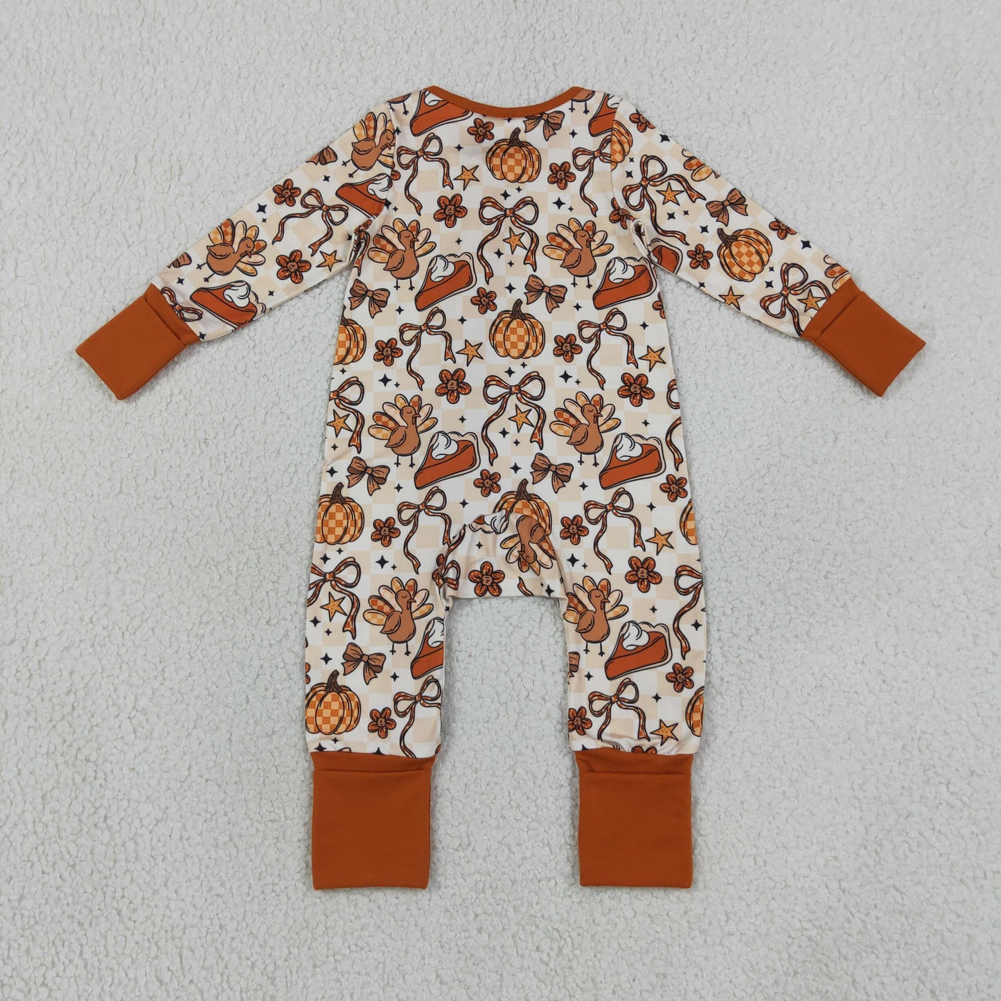 NEW RTS NO MOQ milk silk LR3120 Baby Girls Ghost Bow Halloween Two Way Zipper Convertible Rompers
