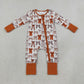 NEW RTS NO MOQ milk silk LR3158 Baby Girls Bows Plaid Fall Two Way Zip Convertible Rompers