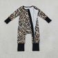 NEW RTS NO MOQ milk silk LR3242 Baby Boys Leopard Bats Halloween Two Way Zip Convertible Romper