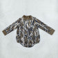 NEW RTS NO MOQ milk silk LR3259 High Neck Baby Boys Long Sleeve Camo Rompers