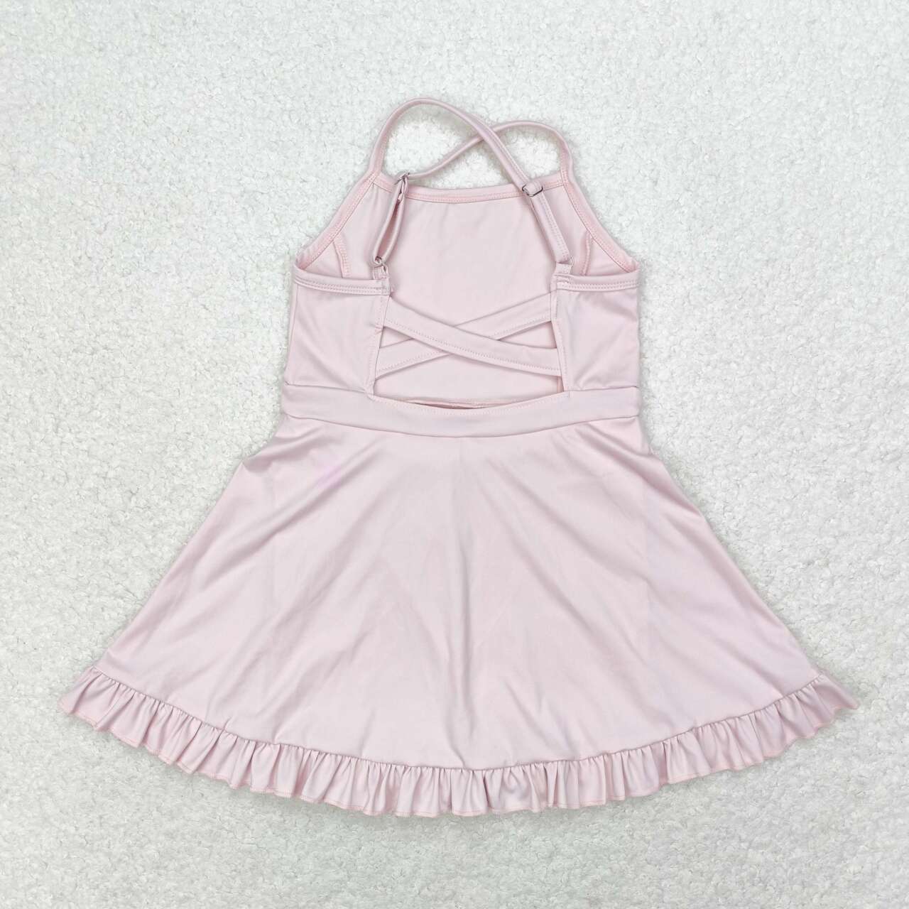 S0443 Pink sportswear skirt swimsuit