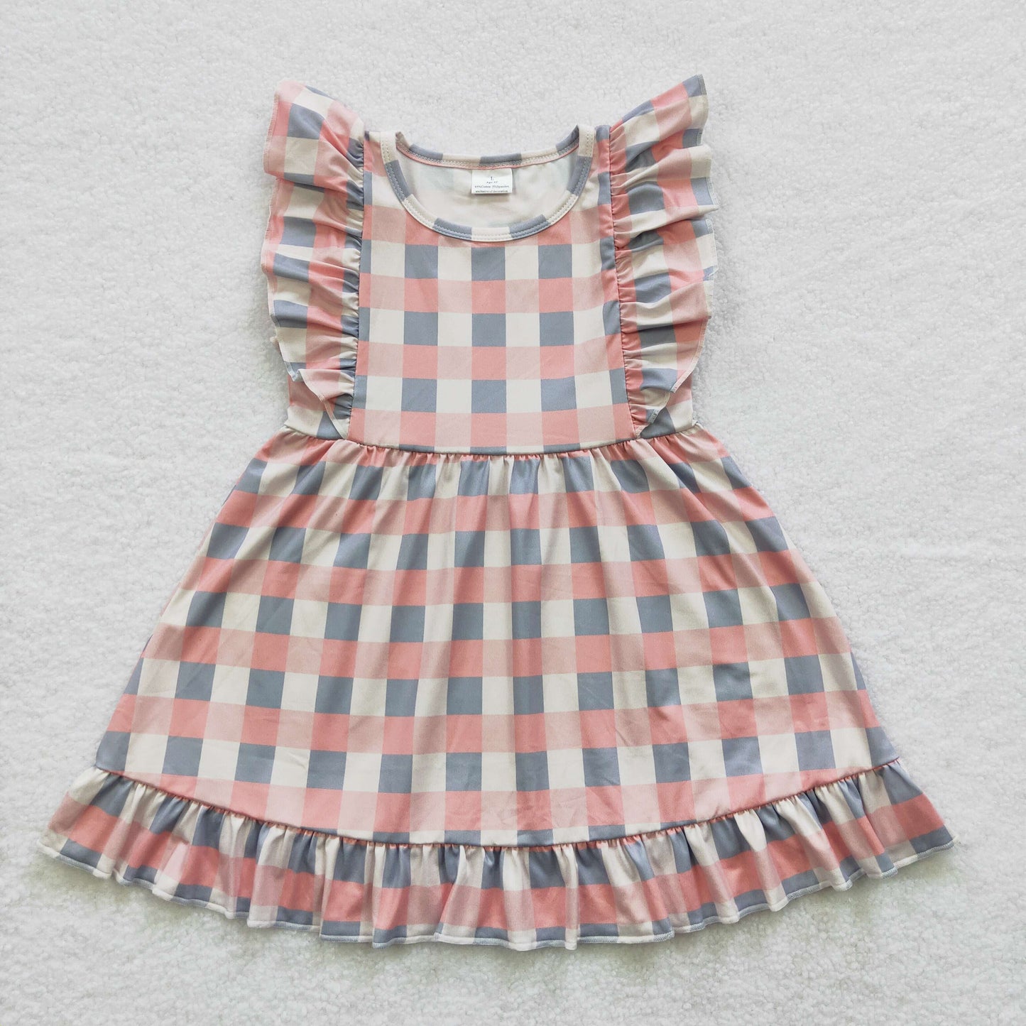 Plaid girls dress kids skirt