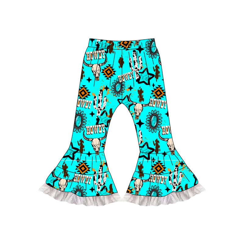 6.14P07782 Bull head blue cartoon trousers