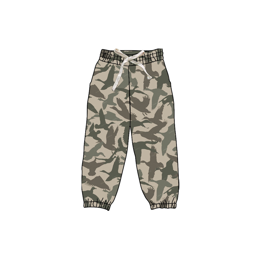 X912 P0833 Camouflage Duck Drawstring Yoga Pants
