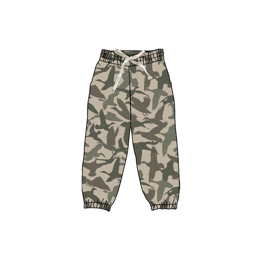 X912 P0833 Camouflage Duck Drawstring Yoga Pants