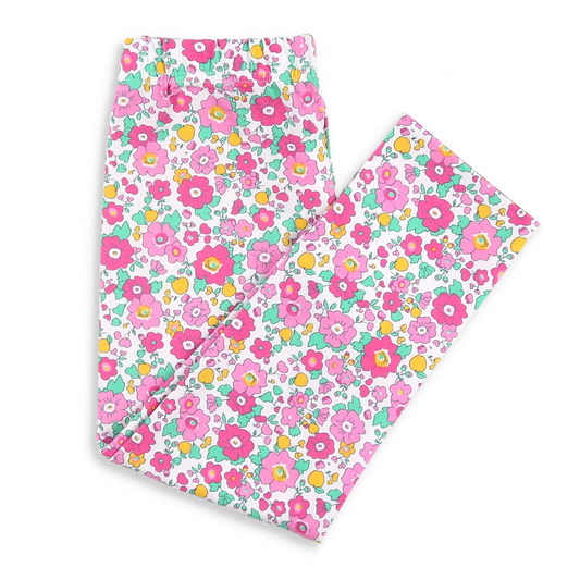X924 P0870 Floral Elasticated Pants