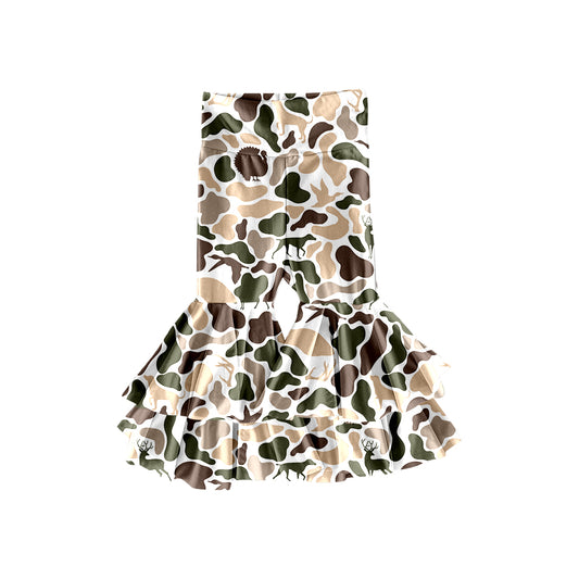 X929 P0889 Deer Camouflage Yoga Pants