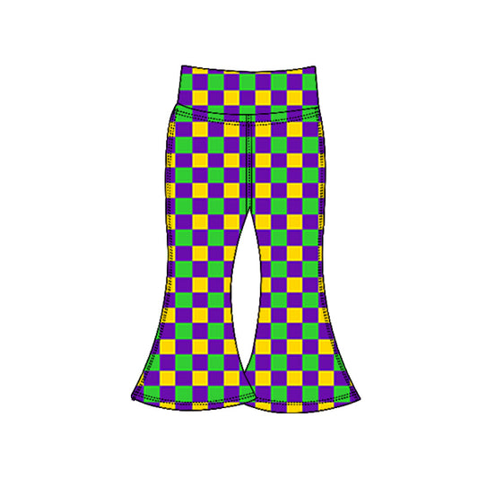 X10.23 P0934 Plaid Yoga Elastic Pants