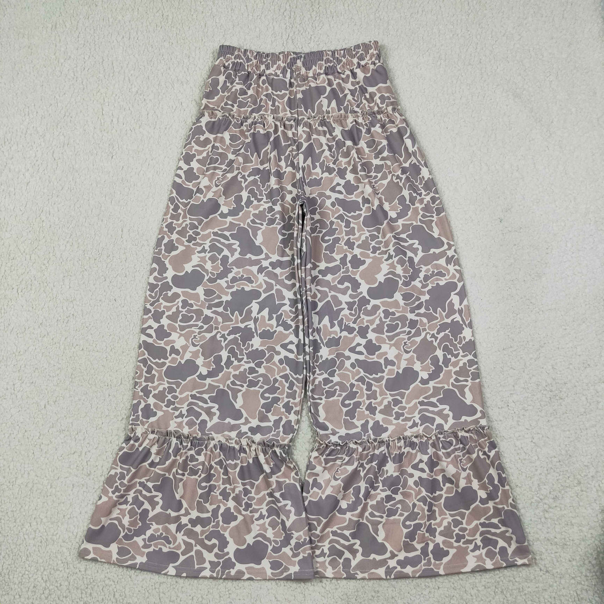 NEW RTS NO MOQ yoga P1053 Adult Women Grey Brown Camo Yoga Active Flare Pants Bottom