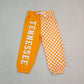 NEW RTS NO MOQ milk silk P1058 Baby Girls Orange Check Team Pocket Jogger Pant