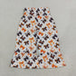 NEW RTS NO MOQ milk silk P1068 Baby Girls Black Orange Bows Stars Halloween Ruffle Flare Pants Bottom