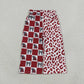 NEW RTS NO MOQ milk silk P1123 Baby Girls Bows Alabama Leopard Team Pockets Flare Pants Bottom