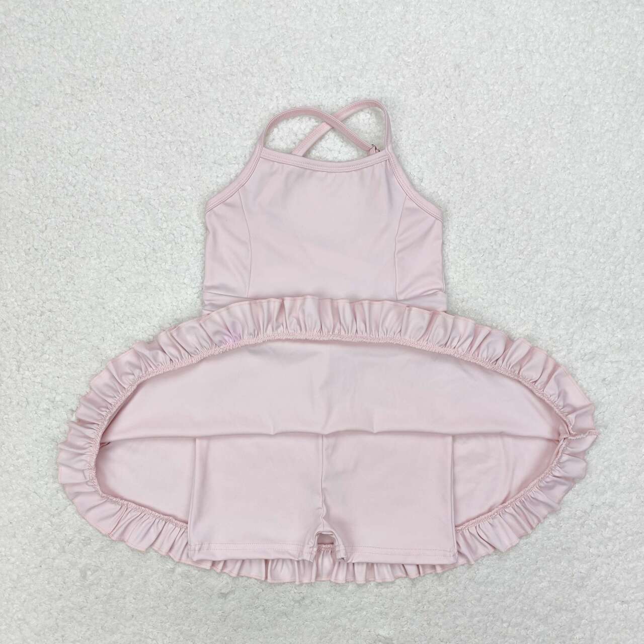 S0443 Pink sportswear skirt swimsuit