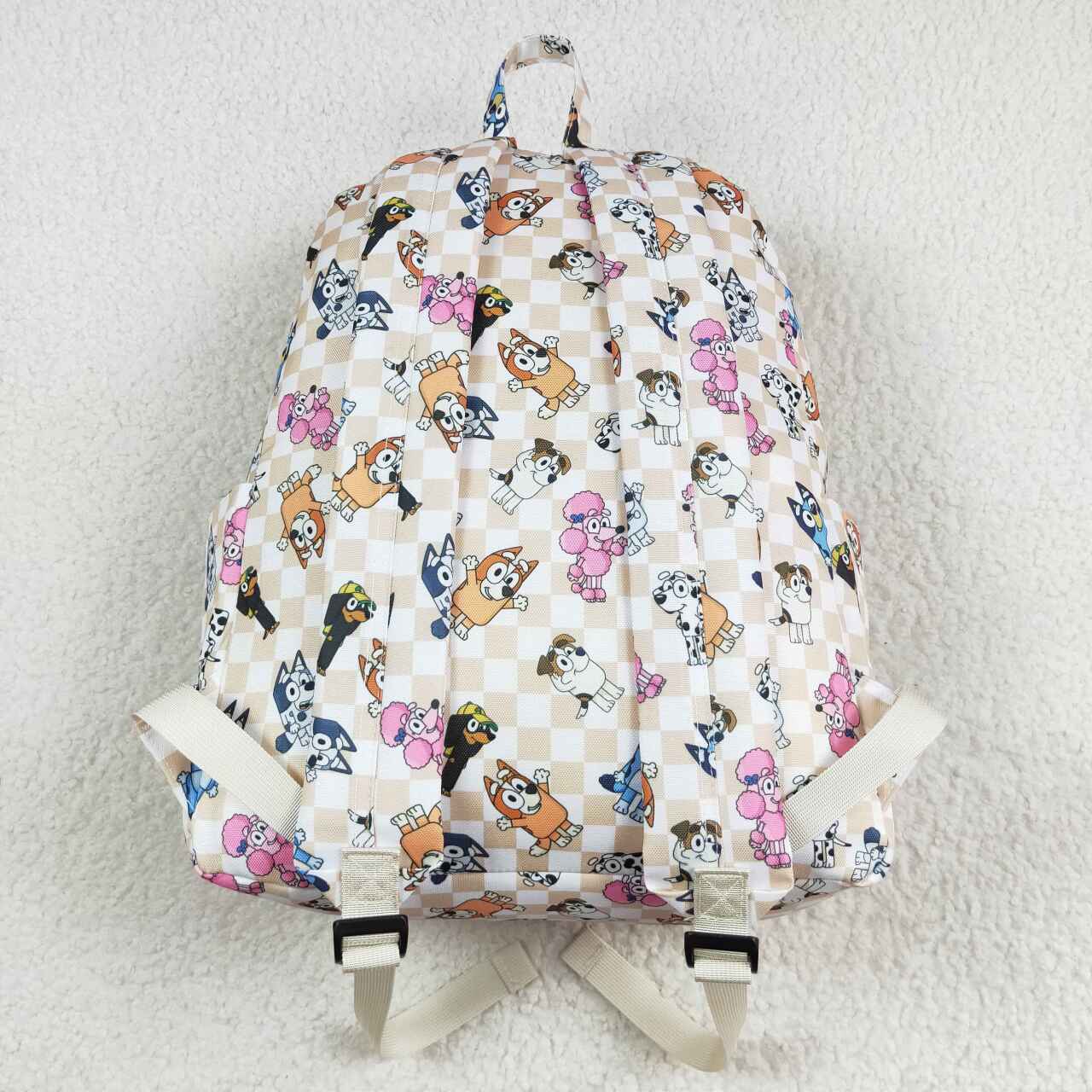 BA0187 bluey plaid backpack