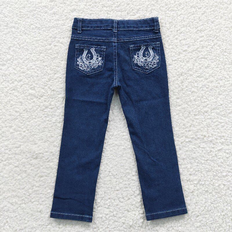 washed blue girls bell kids jeans