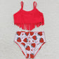 strawberry girls swimsuit summer bathing suit