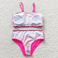 hot pink girls swimsuit summer bathing suit