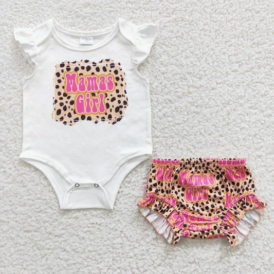 mama's girl baby bummies & romper sets kids clothes