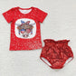 cow july 4th girl leather & sequins bummies sets baby kids clothes