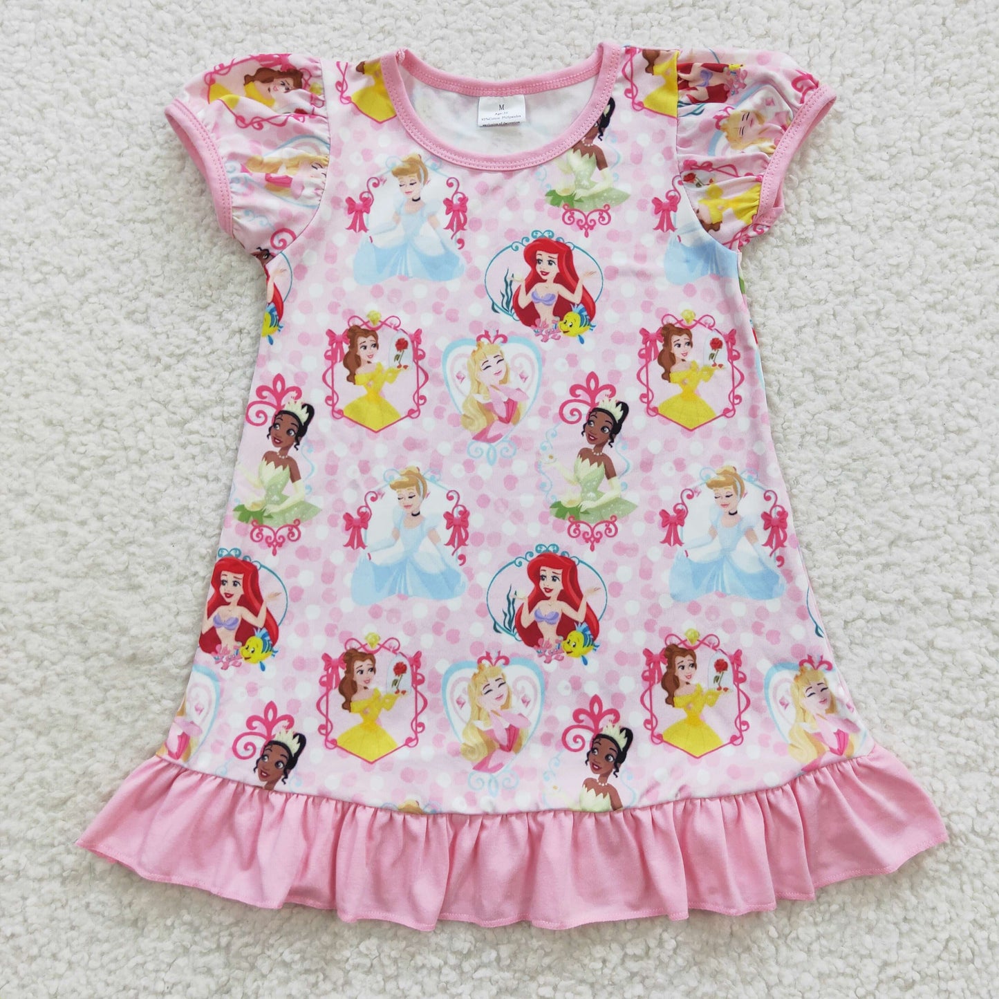 princess skirt kids clothes short sleeve girls dress