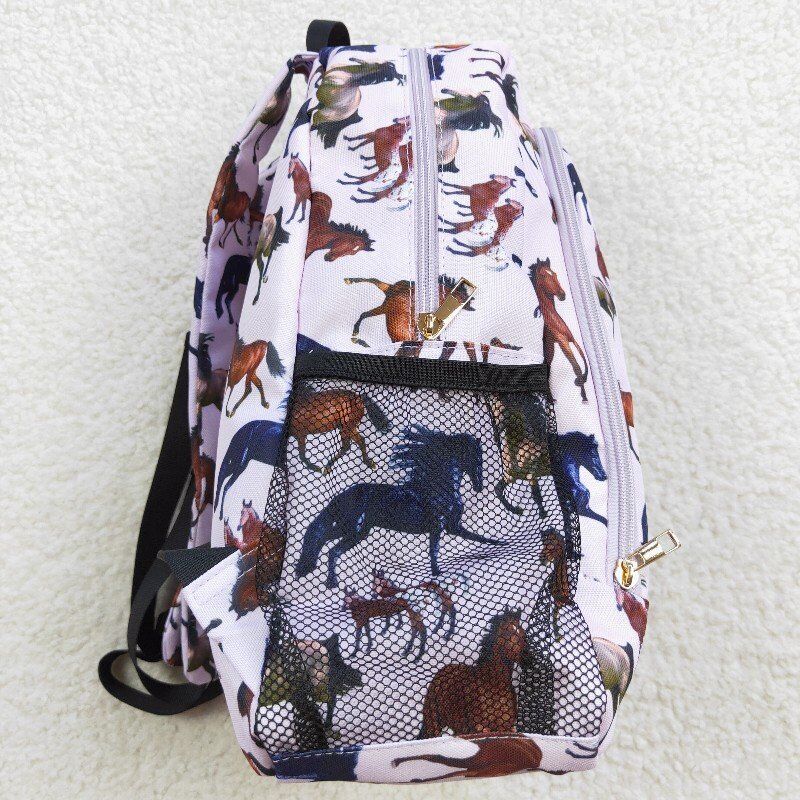 horse back to school kids backpack preschool bags