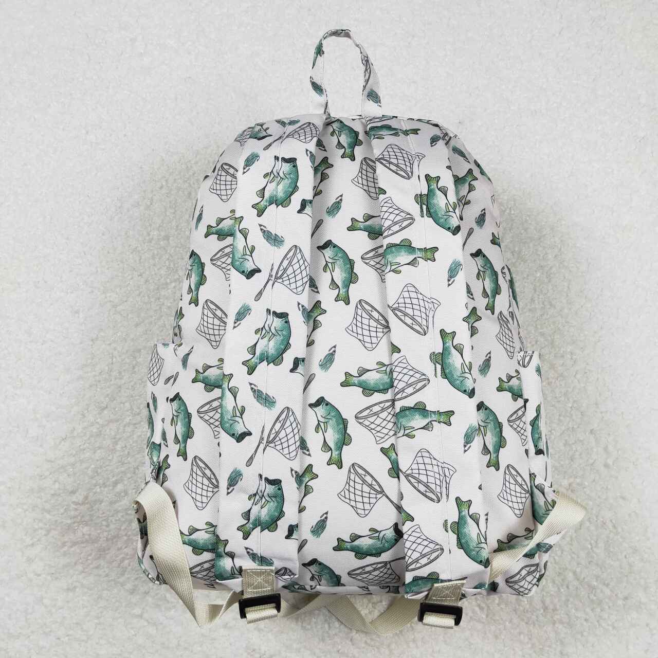 BA0123 Fishing white backpack