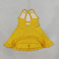 NEW RTS NO MOQ Yoga S0781 Baby Girls Yellow Athletic Active Wear Knee Length Dresses