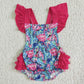 4.12 SR0038 Rose red flower toddler clothes