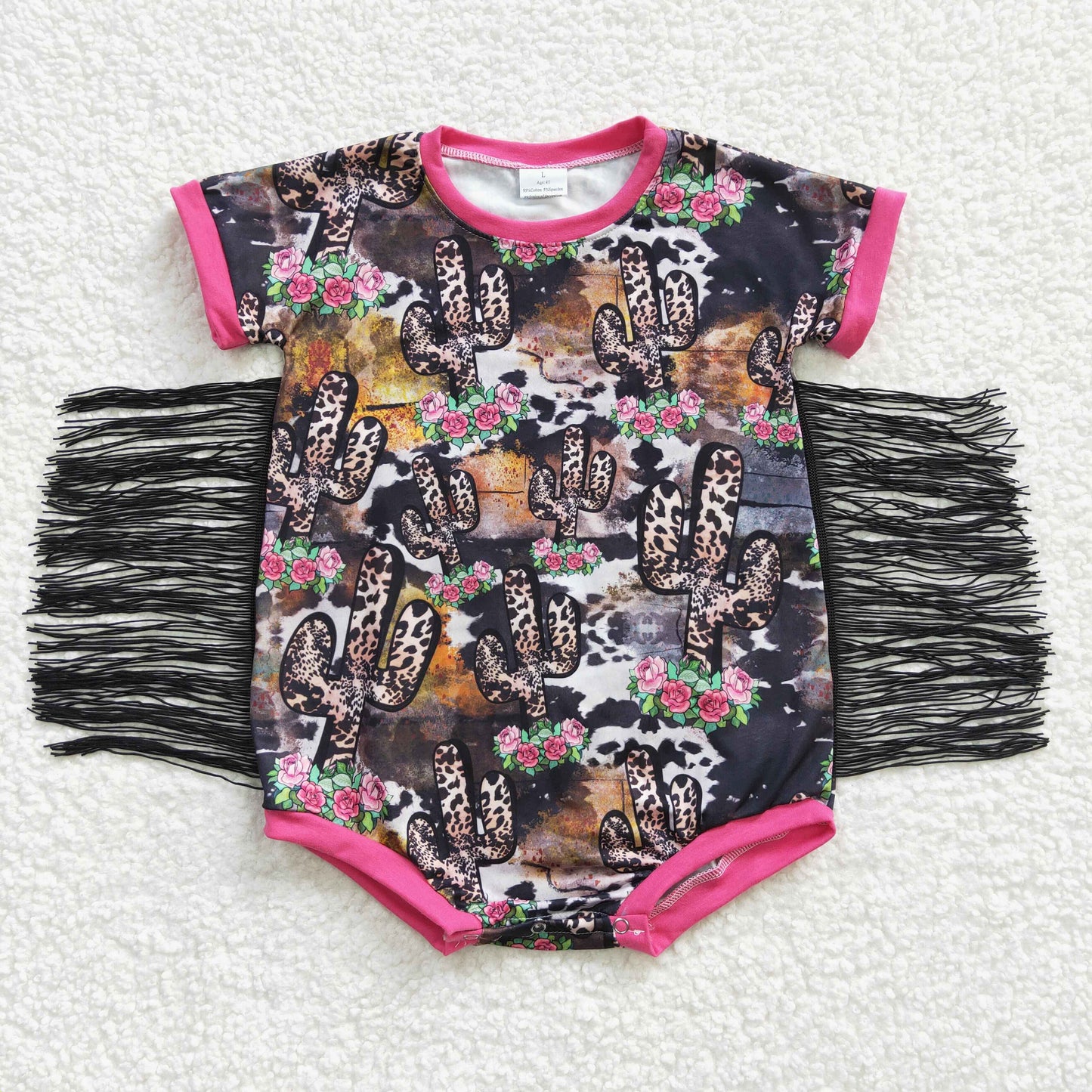 4.17SR0108 Cactus Tassel Toddler Clothes
