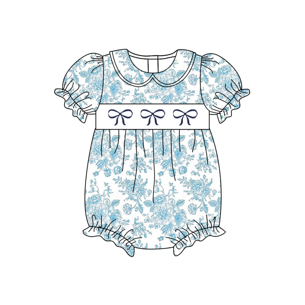 3.1SR2784 Blue Bow Toddler Clothes