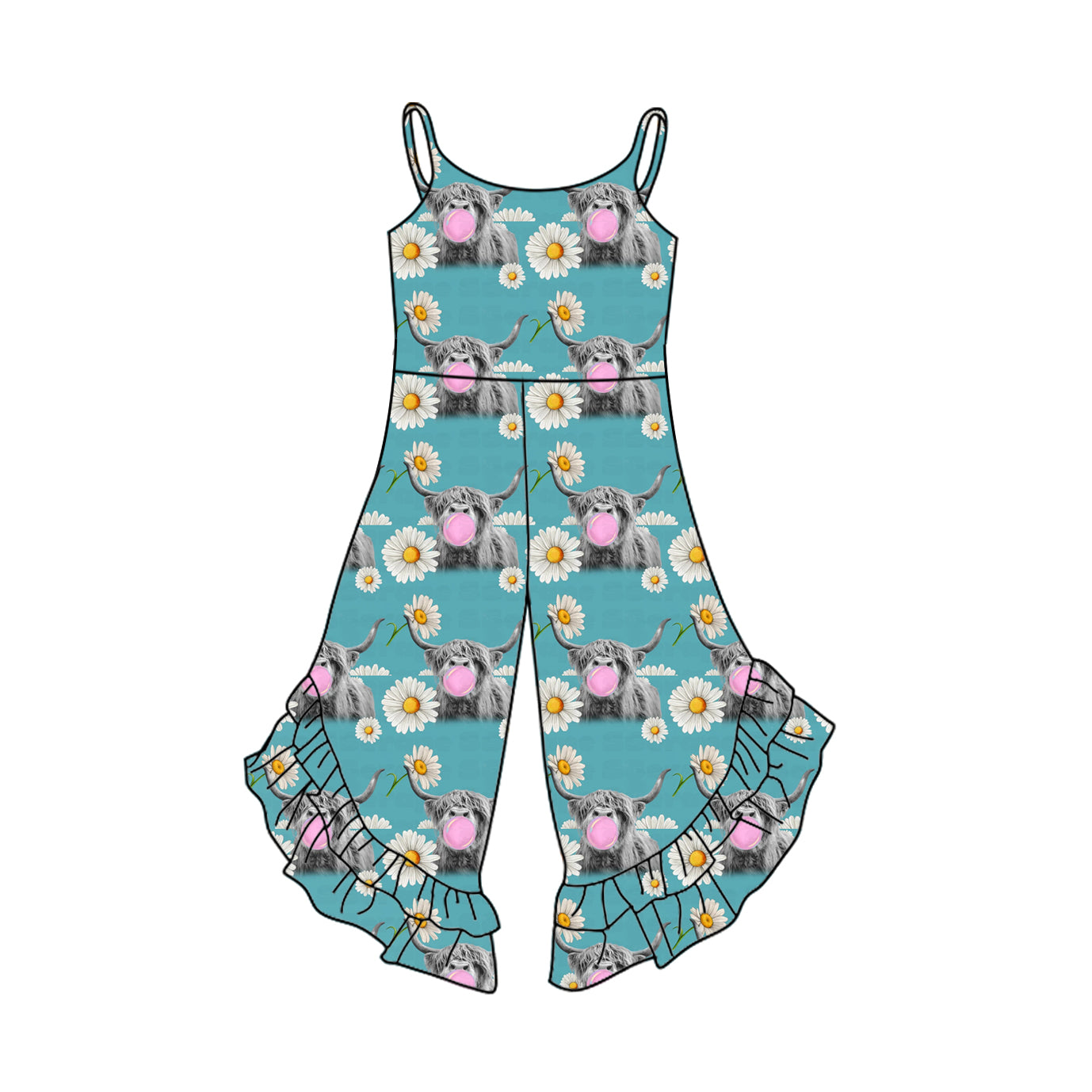 3.7SR2833 Bull head sling jumpsuit