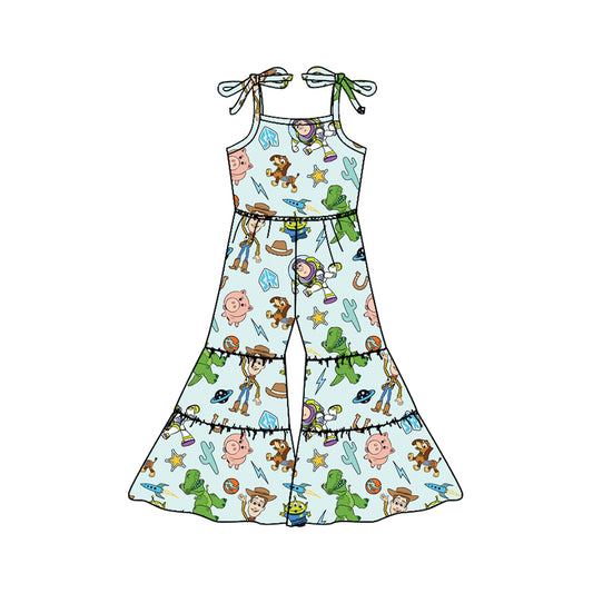 3.7SR2837 Cartoon suspender jumpsuit