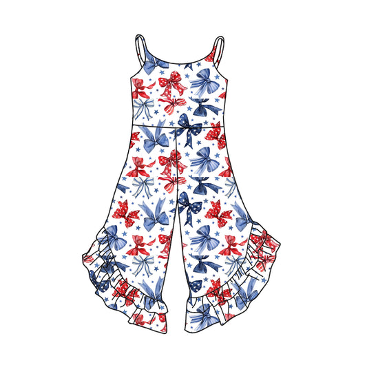 3.12SR2865 National Day Bowknot Jumpsuit