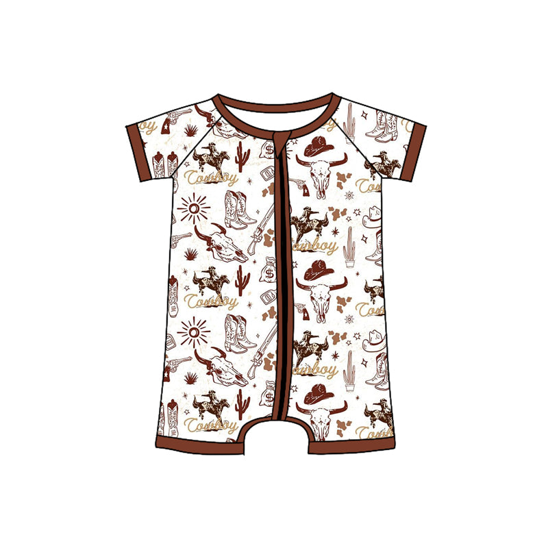 3.12SR2871 Cartoon Bull Head Toddler Clothes