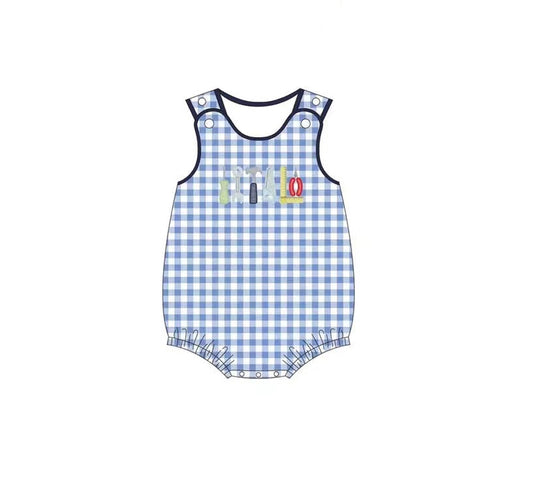 3.13SR2877 Blue Plaid Suit