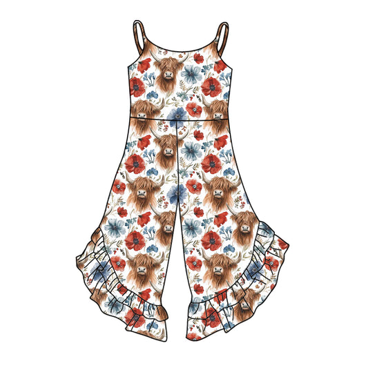 3.13SR2888 Cartoon Bull Head Bodysuit