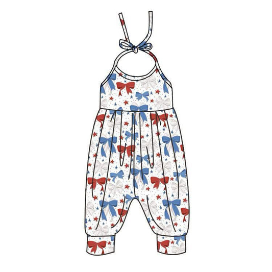 3.13SR2889 Bowknot halter neck jumpsuit