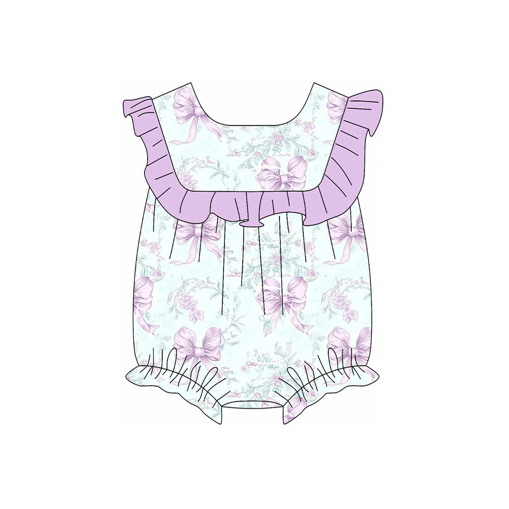 3.13SR2891 Purple Bow Toddler Clothes