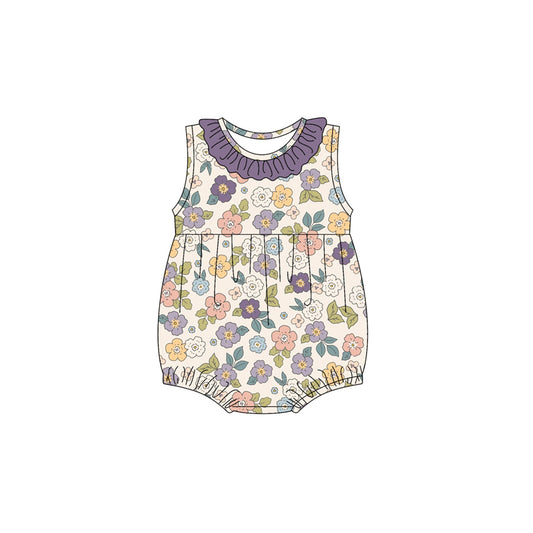 3.8SR2894 Purple Flower Toddler Clothes
